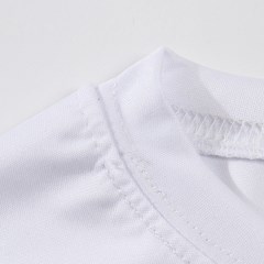 牛奶丝面料空白T恤 短袖圆领男款柔软光板坯衫批发 热升华正选