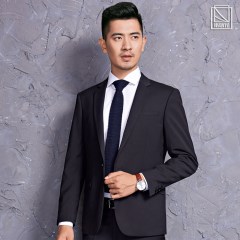 2018春季西装套装男士青年韩版修身西服单扣职业装两件套礼服