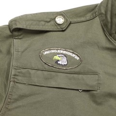 户外全棉运动服装运动休闲夹克套装军绿耐磨登山服厂家现货批发