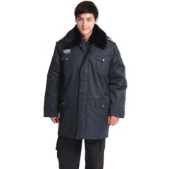 厂家批发2011式正品保安短大衣加厚防水保安大衣2011式保安服装